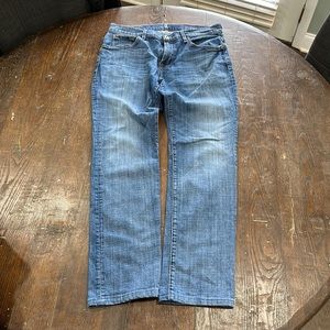 7 for all Mankind the straight in a 34x33 stretch material. Nice jeans.